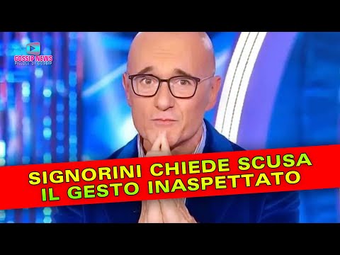 Grande fratello, Alfonso Signorini Chiede Scusa… Il Gesto Inaspettato!