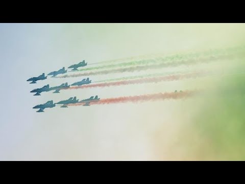 Il video delle Frecce tricolori a Milano, oggi