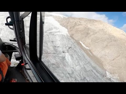 «Situazione drammatica sul ghiacciaio della Marmolada», l’allarme degli esperti. L’arretramento…