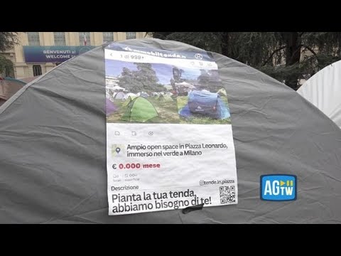 Caro affitti, tornano le tende davanti al Politecnico: «Le promesse non sono state mantenute»