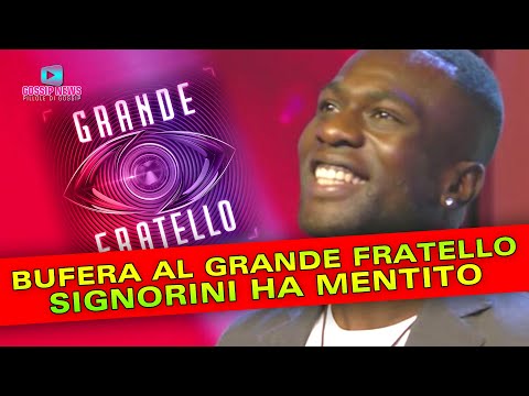 Bufera Al Grande Fratello: Signorini Ha Mentito!