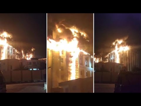 Incendio in una stazione di polizia a Ismailia in Egitto: crollano parti dell’edificio