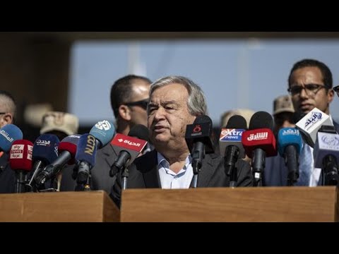 Guterres al valico di Rafah: «I camion carichi di aiuti sono un’ancora di salvezza per i…