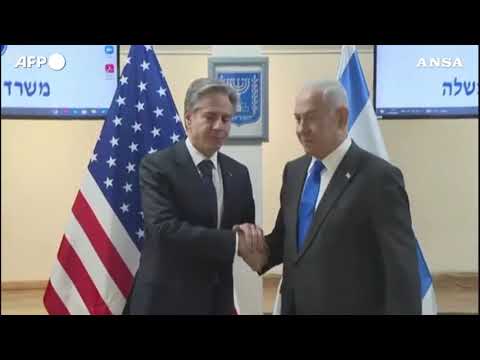 Incontro Netanyahu-Blinken al ministero della difesa di Tel Aviv