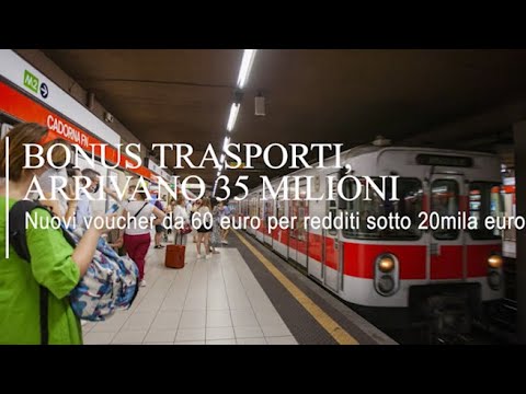 Torna il bonus trasporti: dal 1° novembre si può chiedere tramite Spid o Cie