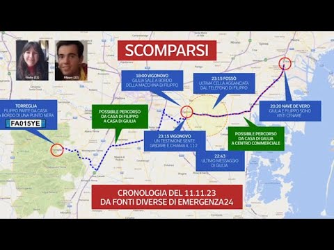 Il viaggio in auto di Giulia e Filippo prima di sparire, ecco da dove sono passati: la mappa…