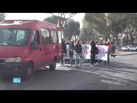 Paura al corteo degli  studenti pro Palestina, bomba carta contro un videomaker