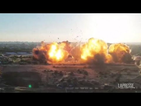 Fatto esplodere impianto di produzione d’armi a Gaza: il video diffuso da Israele