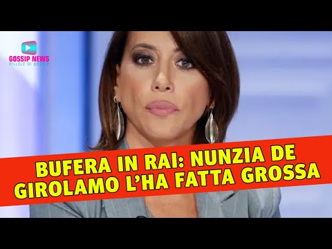 Bufera in Rai: Nunzia De Girolamo l’Ha Fatta Grossa!