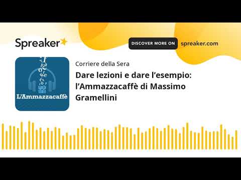 Dare lezioni e dare l’esempio: l’Ammazzacaffè di Massimo Gramellini