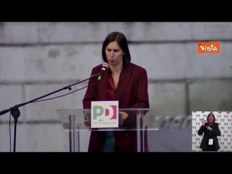 Schlein: «Da qua messaggio chiaro a Governo Meloni, basta!»