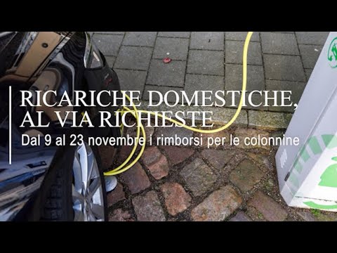Fino al 23 novembre i rimborsi per le ricariche domestiche per i veicoli elettrici: come fare la…