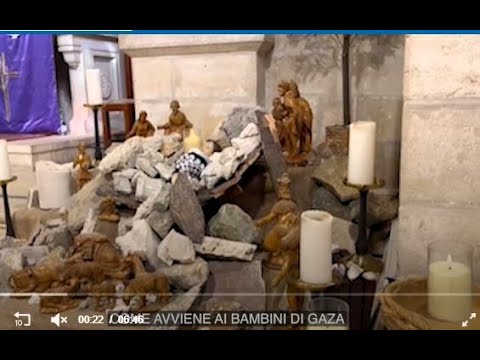 Viaggio dentro Betlemme deserta: la basilica della Natività è vuota e il presepe è fatto tra le…