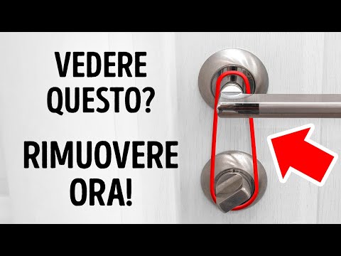 Un elastico sulla porta di casa e altri segnali di pericolo