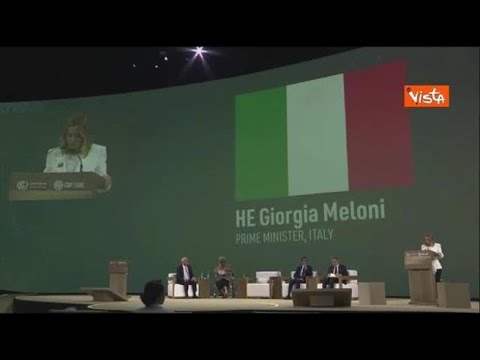 Meloni: «Dall’Italia 130 milioni di euro per raggiungere gli obiettivi della Cop28»