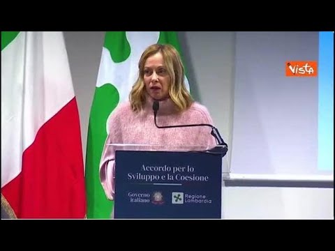 Meloni: «Alla Lombardia fondi per quasi 2 miliardi»