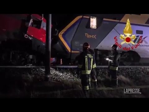 Scontro fra treni tra Faenza e Forlì: il punto in cui i due convogli si sono tamponati