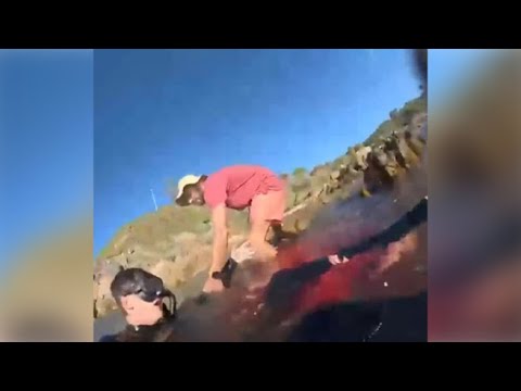 L’attacco dello squalo, il sangue e il soccorso: il video choc del 20enne di Parma