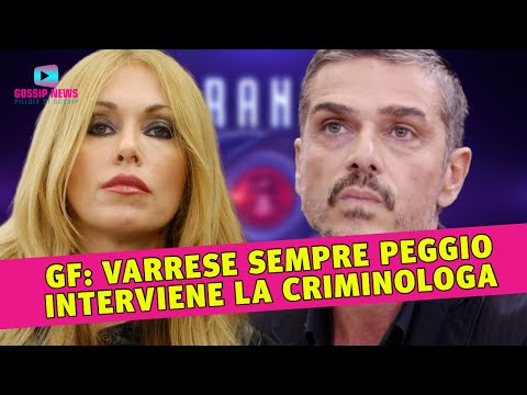 Grande Fratello: Massimiliano Varrese Sempre Peggio… Interviene Roberta Bruzzone!
