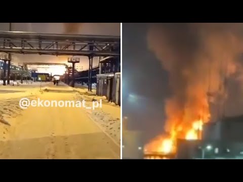 Vasto incendio in un impianto di stoccaggio del gas nel porto di Ust-Luga, in Russia
