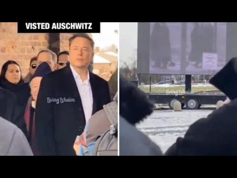 Elon Musk in visita al campo di concentramento di Birkenau | Il video