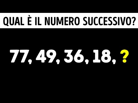 Se Fai Proseguire Questa Sequenza, Sei un Genio della Matematica