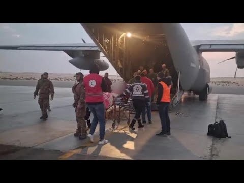 La partenza dall’Egitto degli 11 bambini palestinesi arrivati in Italia per ricevere cure…