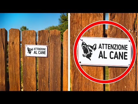Il Cartello “Attenti al Cane” Va Tolto Per Evitare un’Effrazione