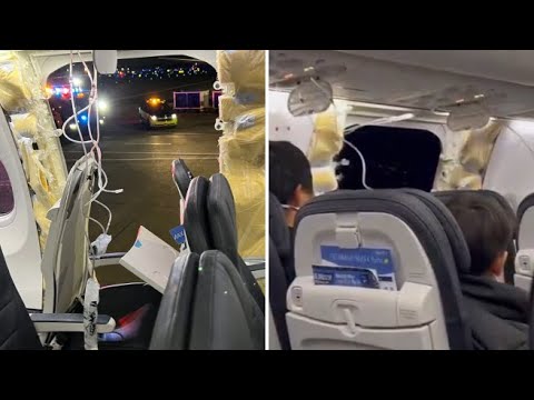 Il portellone cede in volo, buco nella fusoliera: il Boeing 737 è costretto all’atterraggio…