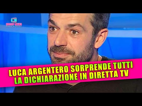 Luca Argentero Sorprende: La Dichiarazione In Diretta Tv!