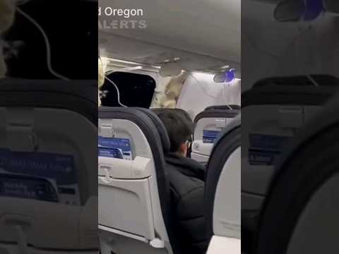 Cede portellone in volo: Boeing 737 costretto all’atterraggio di emergenza #shorts #news