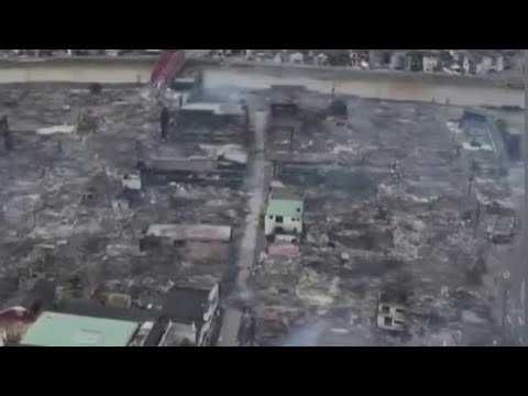 Le immagini dal drone mostrano la devastazione lasciata dal terremoto in Giappone: un’intera…