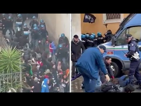 Corteo pro Palestina a Pisa, manifestanti caricati dalla polizia