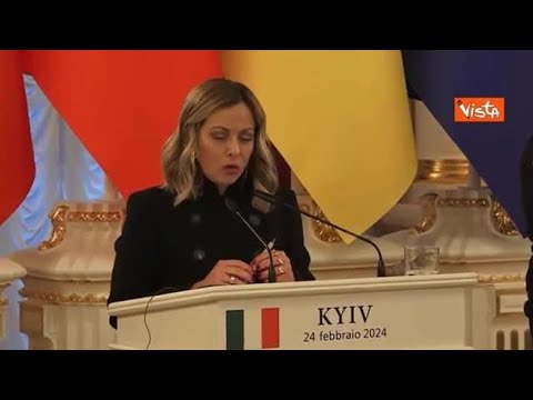 Meloni: “Con Ucraina accordo decennale sulla sicurezza, continuiamo con il sostegno militare”