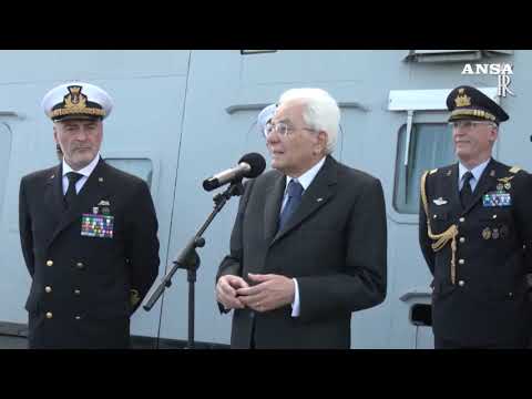 Mattarella al porto di Limassol: “Forze armate equilibrio della nostra Repubblica”