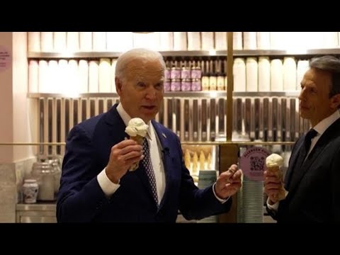 Biden mentre mangia un gelato: «Gaza? Spero in un cessate il fuoco entro lunedì prossimo»