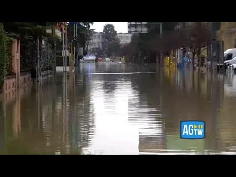 A Vicenza situazione critica per il maltempo: il video degli allagamenti