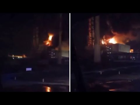 Attacco drone sulla raffineria Lukoil di Volgograd, in Russia: il video delle fiamme…