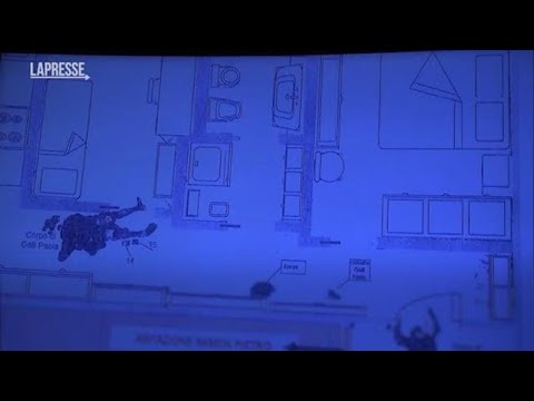 Strage Erba, mostrate in aula le foto della casa dopo la mattanza