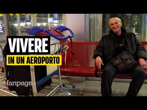 Arnaldo, 83enne che vive nell’aeroporto di Bologna: “Vorrei una casa, mi basta per essere felice “