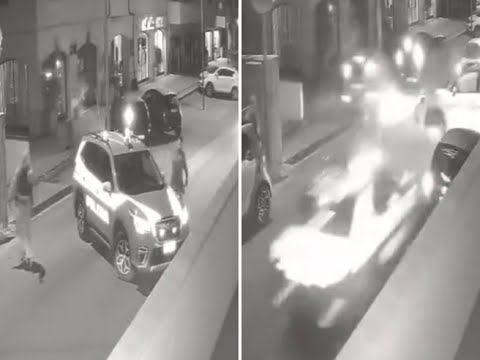 Reggio Calabria, non si ferma all’alt e si schianta contro una volante della polizia: il video…