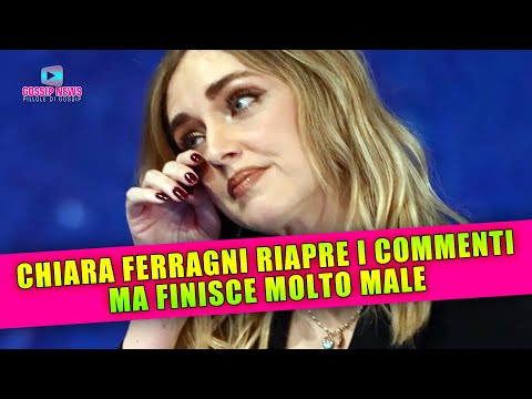 Chiara Ferragni Riattiva i Commenti: Ma Finisce Molto Male!