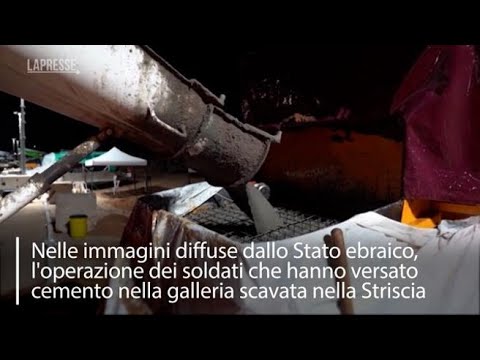 Israele smantella il più grande tunnel di Hamas a Gaza: cemento nella galleria