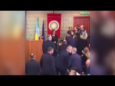 Università di Cassino, il rappresentante degli studenti prende la parola e il presidente Rocca…