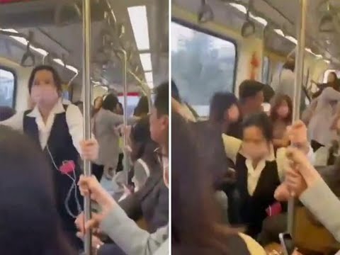 Taiwan, il momento della potente scossa di terremoto su un treno: il video