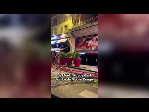 A Parigi sono crollano le pale del celebre Moulin Rouge