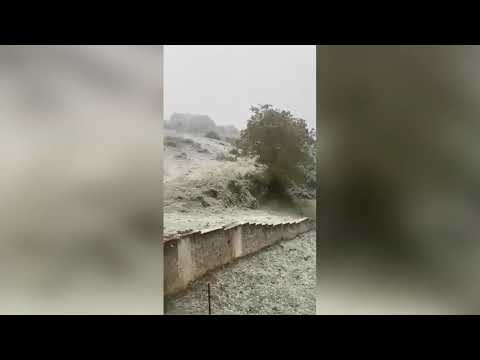 Neve d’aprile a Vico nel Lazio, «Qui abbiamo un paesaggio invernale»