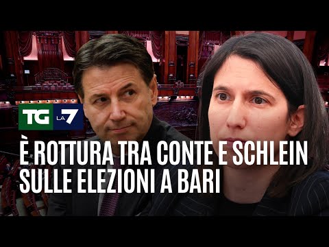 È rottura tra Conte e Schlein sulle elezioni a Bari