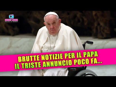 Brutte Notizie Per il Papa: Il Triste Annuncio Poco Fa!