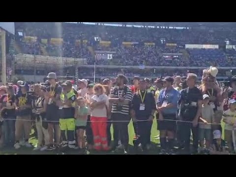 Verona, l’entusiasmo dello stadio Bentegodi per il Papa